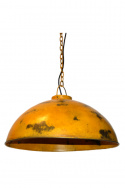 Industrie lamp \'Thormann\' - Geel/Patina