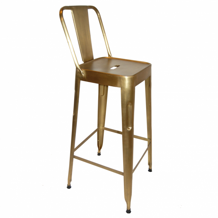 Barstoel \'Montmartre\' - Rustiek goud in de groep Meubels / Zitmeubels / Barkrukken bij Reforma (M110005G)