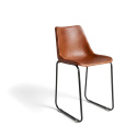 Lounge stoel Vintage - Leer/IJzer