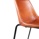 Lounge stoel Vintage - Leer/IJzer