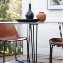 Lounge stoel Vintage - Leer/IJzer