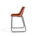 Lounge stoel Vintage - Leer/IJzer