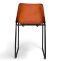 Lounge stoel Vintage - Leer/IJzer