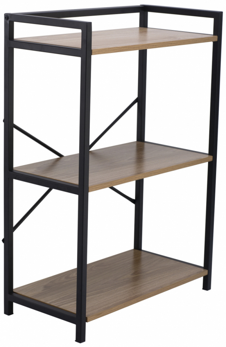 Plank \'Tre\' - Zwart/Hout in de groep Meubels / Planken & opslag / Boekenkasten bij Reforma (MG1511B)