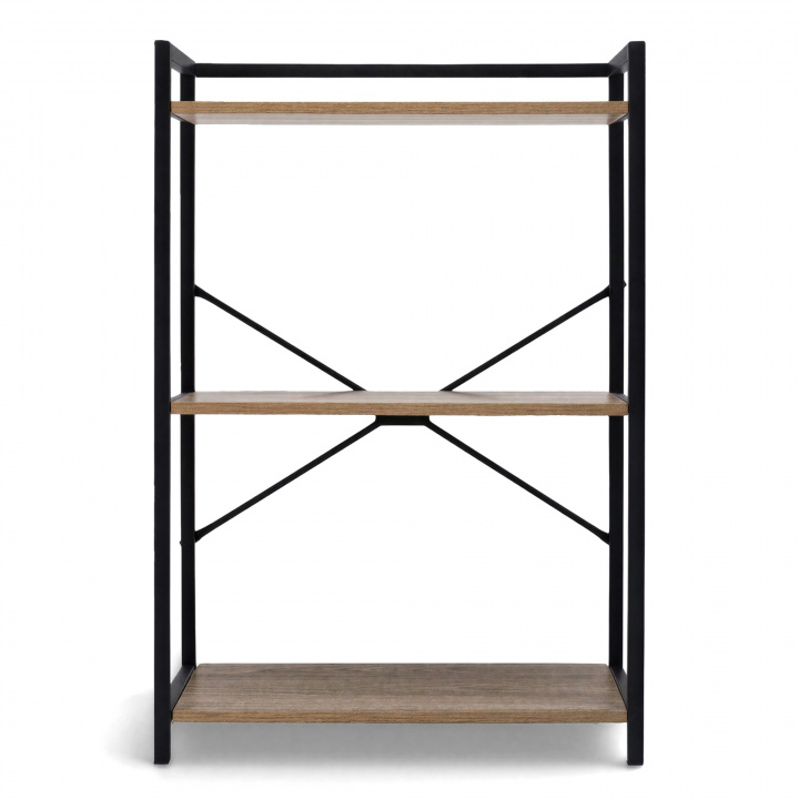 Plank \'Tre\' - Zwart/Hout in de groep Meubels / Planken & opslag / Boekenkasten bij Reforma (MG1511B)