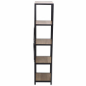 Plank \'Fem\' - Zwart/Hout