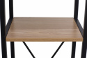 Plank \'Fem\' - Zwart/Hout