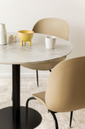 Eettafel \'Marbleous Lycke\' - 1 Tafel Ø100 & 4 Stoelen
