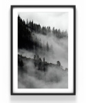 Poster - \'Landschap in mist\' 50x70cm