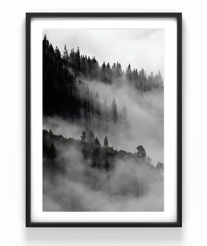 Poster - \'Landschap in mist\' in de groep Inrichting / Decoratie / Schilderijen & posters bij Reforma (N27r)
