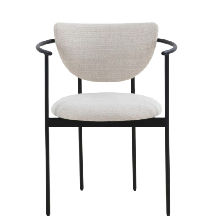 Stoel \'Lunar\' - Crème Boucle in de groep Meubels / Zitmeubels / Stoelen bij Reforma (NJ1190-BC02)