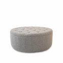 Poef \'Dimple\' Rond 100cm - Grijs