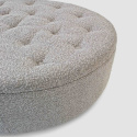 Poef \'Dimple\' Rond 100cm - Grijs