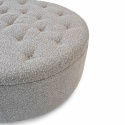 Poef \'Dimple\' Rond 100cm - Grijs