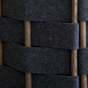 Dressoir \'Felt\' 120cm - Natuur/Donkergrijs