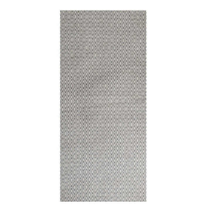 Vloerkleed \'Cozy Luxury\' 90x200cm - Grijs/Wit in de groep Inrichting / Vloerkleden / Herbruikte tapijten bij Reforma (Pet-Pattern-90x200)