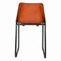 Stoel Vintage - Leer/IJzer