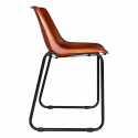 Stoel Vintage - Leer/IJzer