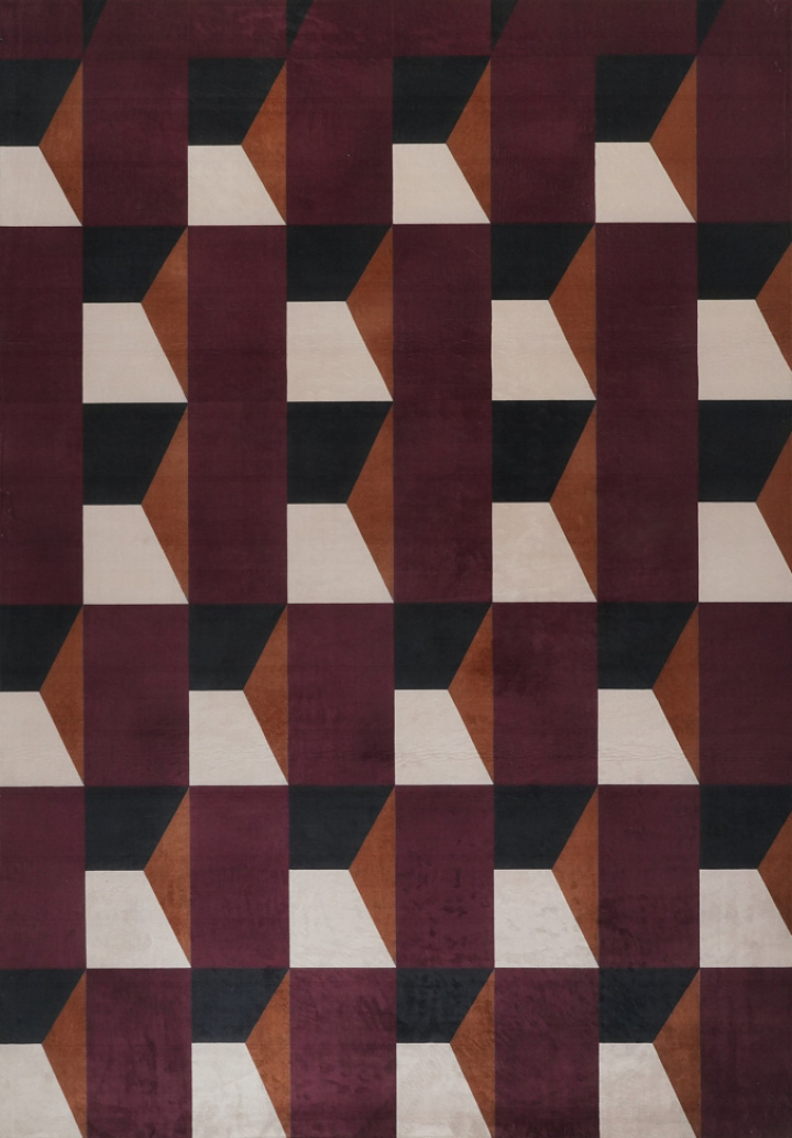 Tapijt \'Valora\' - Rood/Paars in de groep Inrichting / Vloerkleden bij Reforma (RG01-266)