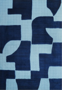 Vloerkleed \'Velenna\' 160x230 cm - Blauw