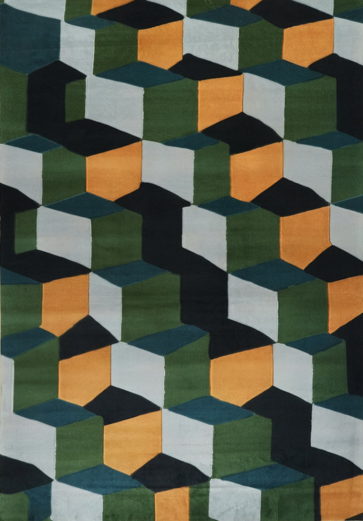 Tapijt \'Velorin\' 160x230 cm - Groen/Multi in de groep Inrichting / Vloerkleden bij Reforma (RG172)