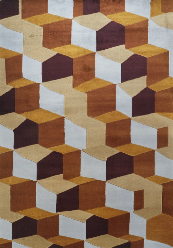 Tapijt \'Velorin\' 160x230 cm - Geel/Multi in de groep Inrichting / Vloerkleden bij Reforma (RG174)