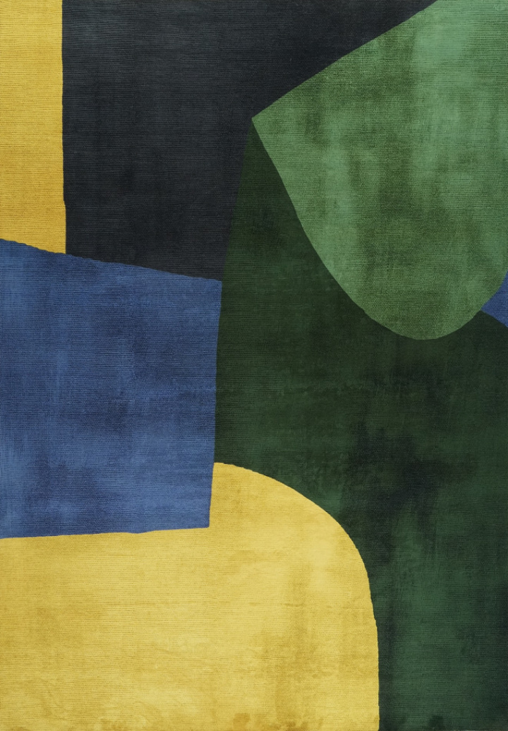 Tapijt \'Ventaro\' 200x280 cm - Groen/Geel in de groep Inrichting / Vloerkleden bij Reforma (RG195)