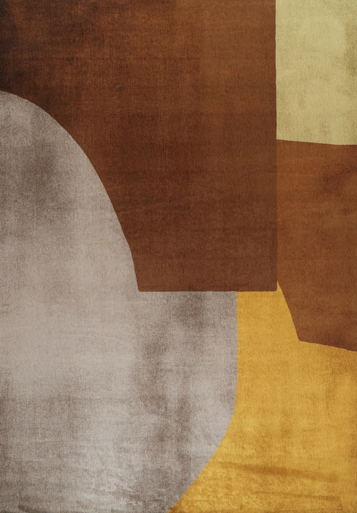 Tapijt \'Savelle\' 160x230 cm - Bruin/Geel in de groep Inrichting / Vloerkleden bij Reforma (RG210)