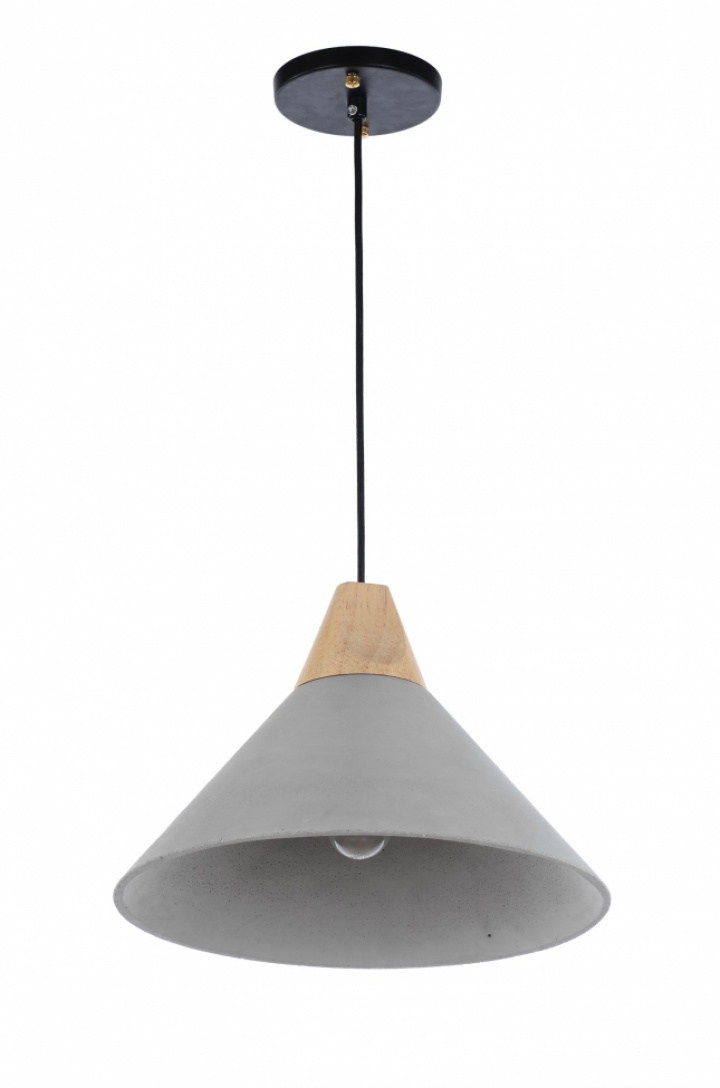Hanglamp \'Morris\' - Hout/Cement in de groep Verlichting / Lampen / Plafonds bij Reforma (RH190)