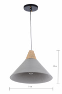 Hanglamp \'Morris\' - Hout/Cement