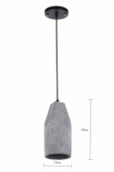 Hanglamp \'Stone Cylinder\' - Cement