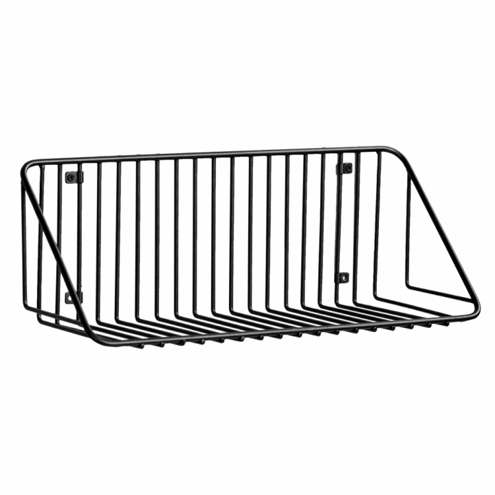 Wandplank \'Strings\' - Zwart/Metaal in de groep Meubels / Planken & opslag / Wandplanken bij Reforma (RH2012-40)