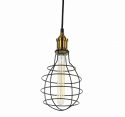 Hanglamp net - Zwart/Messing