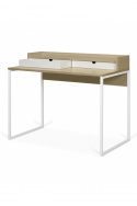 Bureau \'Rhone\' - Eiken/Wit