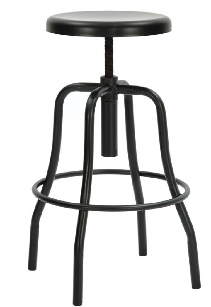 Barkruk \'Forshaga\' - Zwart in de groep Meubels / Zitmeubels / Barkrukken bij Reforma (RS-02-M-black)