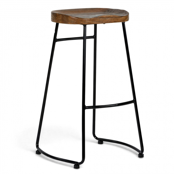 Pallet \'Em\' - Natuur/Zwart in de groep Meubels / Zitmeubels / Barkrukken bij Reforma (RW812-30)