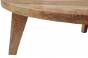 Salontafel Vintage Rond 65cm - Natuur