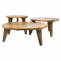Salontafel \'Vintage\' Rond 50cm - Natuur