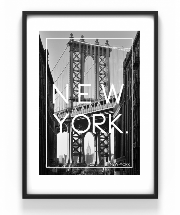 Poster New York Foto 30x40cm in de groep Inrichting / Decoratie / Schilderijen & posters bij Reforma (S20r)