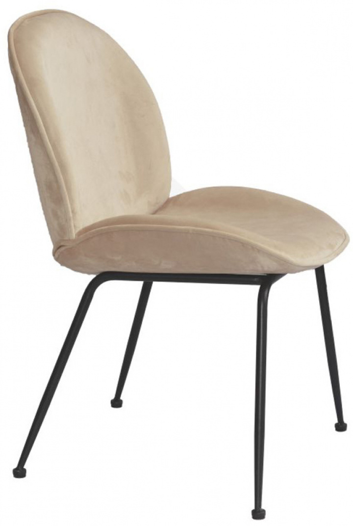 Stoel \'Lux\' - Zand/Zwart in de groep Meubels / Zitmeubels / Stoelen bij Reforma (SC-263F-beige)