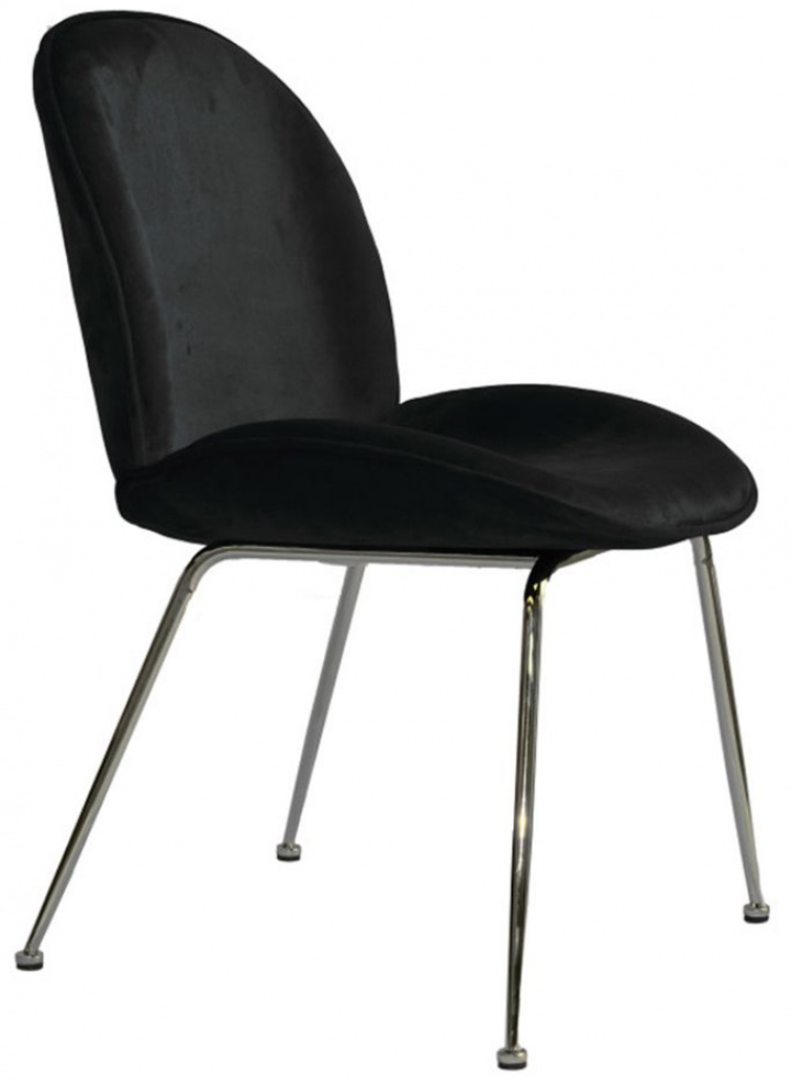 Stoel \'Lux\' - Zwart/Zilver in de groep Meubels / Zitmeubels / Stoelen bij Reforma (SC-263F-black)