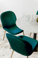 Stoel \'Lux\' - Groen/Brass