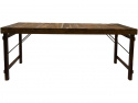 Eettafel Vintage 180x90cm - Hout/IJzer