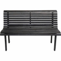 Bank met latten Vintage - Zwart