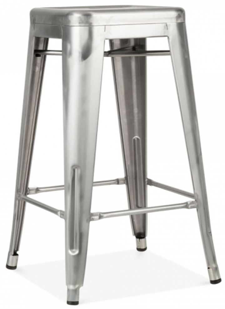 Kruk \'Montmartre\' 65cm - Staal in de groep Meubels / Zitmeubels / Houten krukken bij Reforma (SM-1025K-steel)