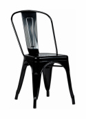 Stoel \'Montmartre\' - Zwart gelakt