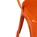 Stoel \'Montmartre\' - Oranje gelakt