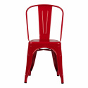 Stoel \'Montmartre\' - Rood gelakt