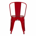 Stoel \'Montmartre\' - Rood gelakt