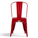 Stoel \'Montmartre\' - Rood gelakt